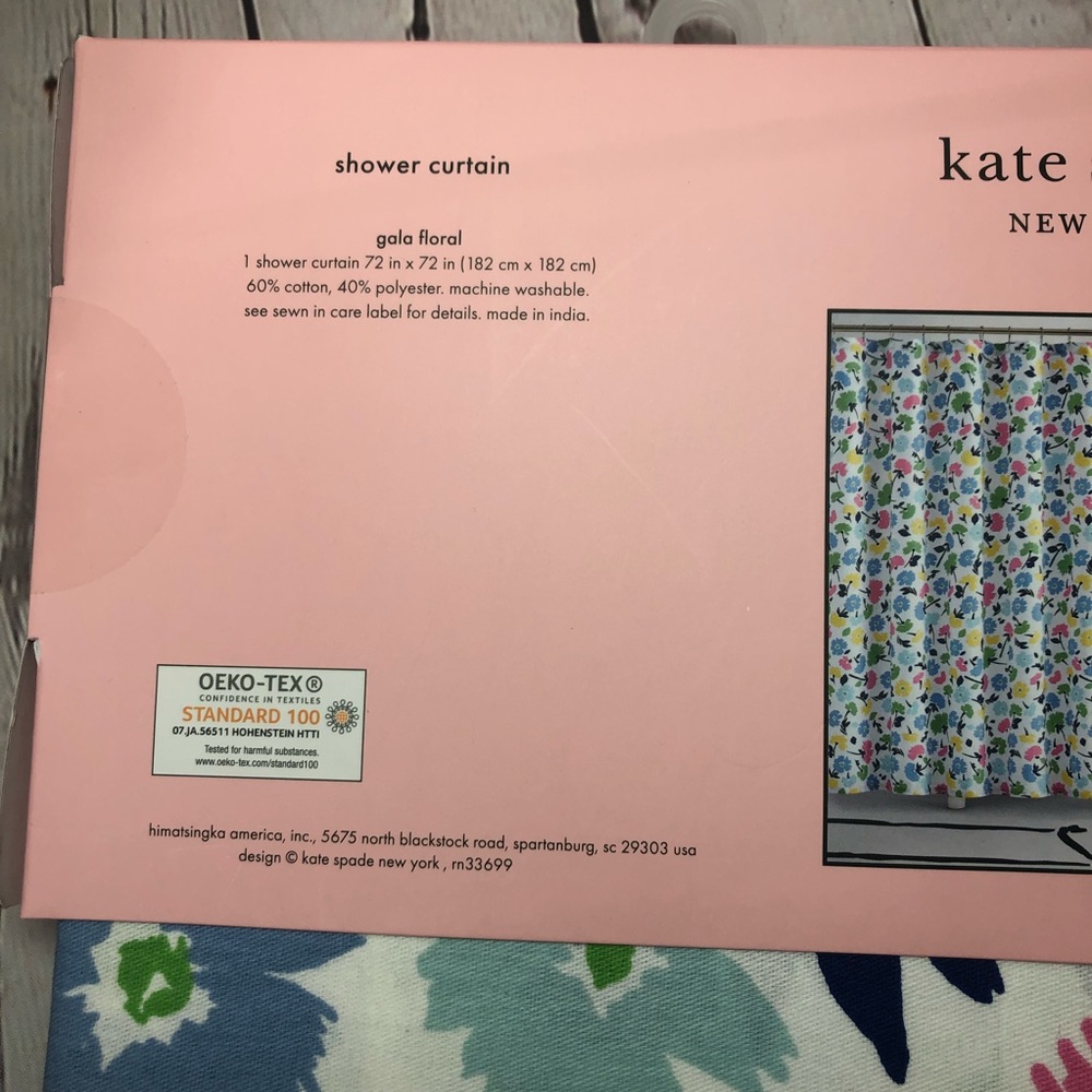 🛍🛍SOLD Kate Spade ♠️ Shower Curtain gala floral - Picture 3 of 4